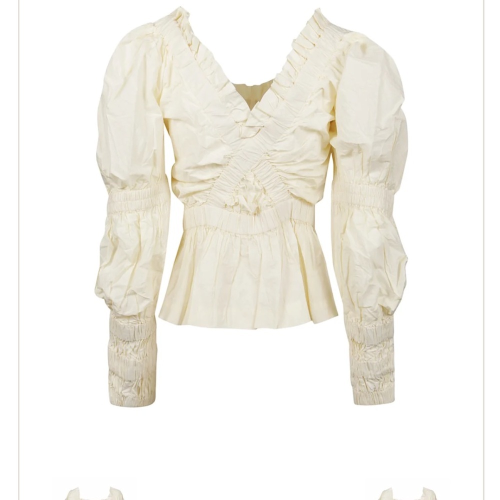 Sea New York Cream long sleeve Women's Top - Picture 2 of 8